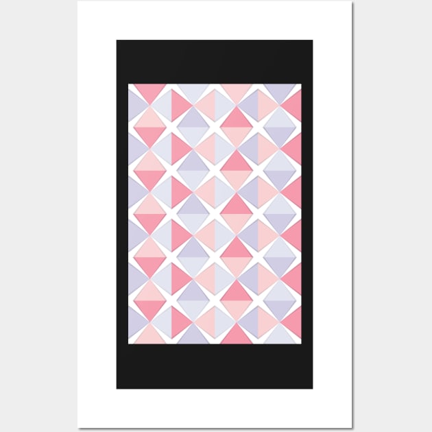 Triangle Pastel Pattern Wall Art by Eliza-Grace